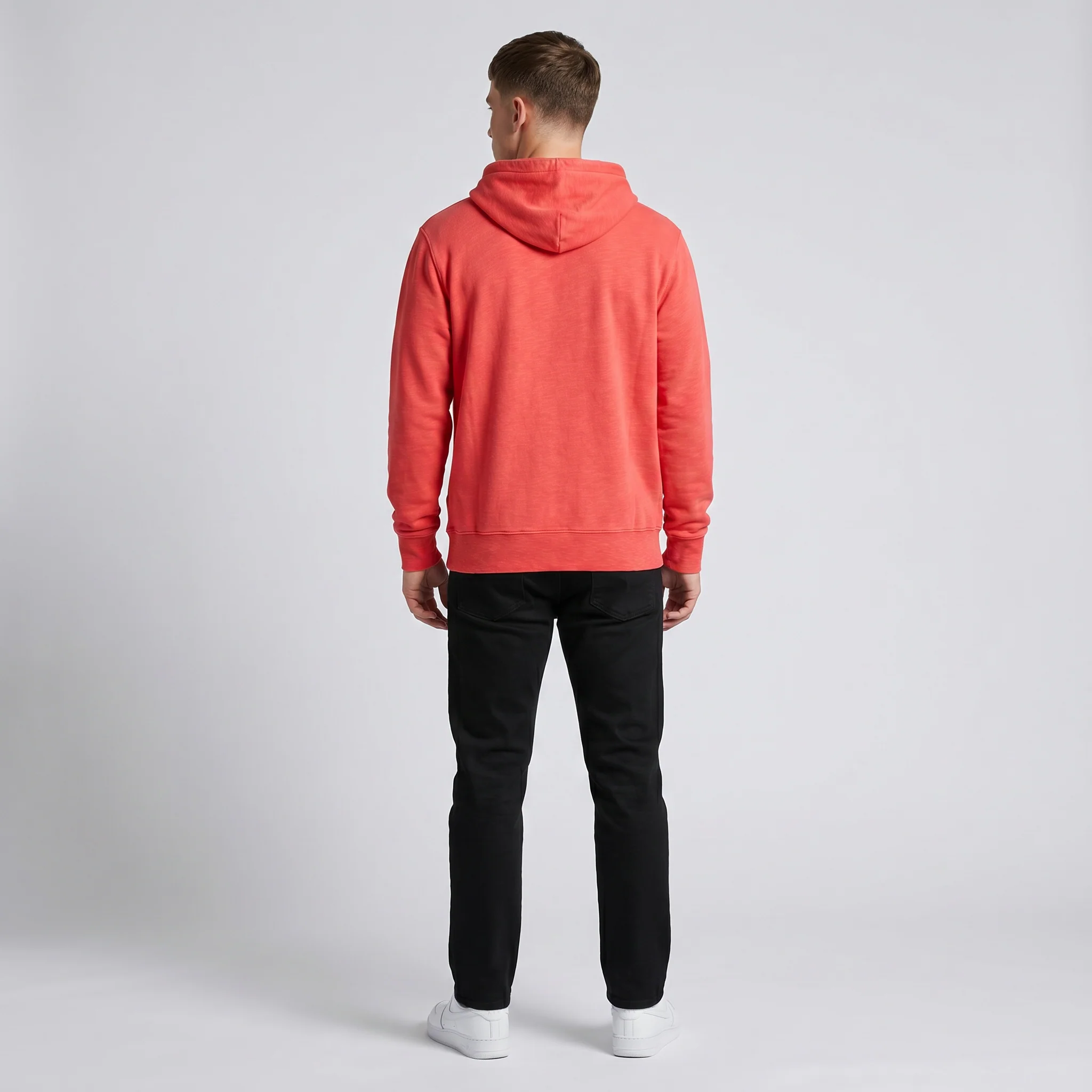 47 Premium Red Slub Hoodie - Image 5