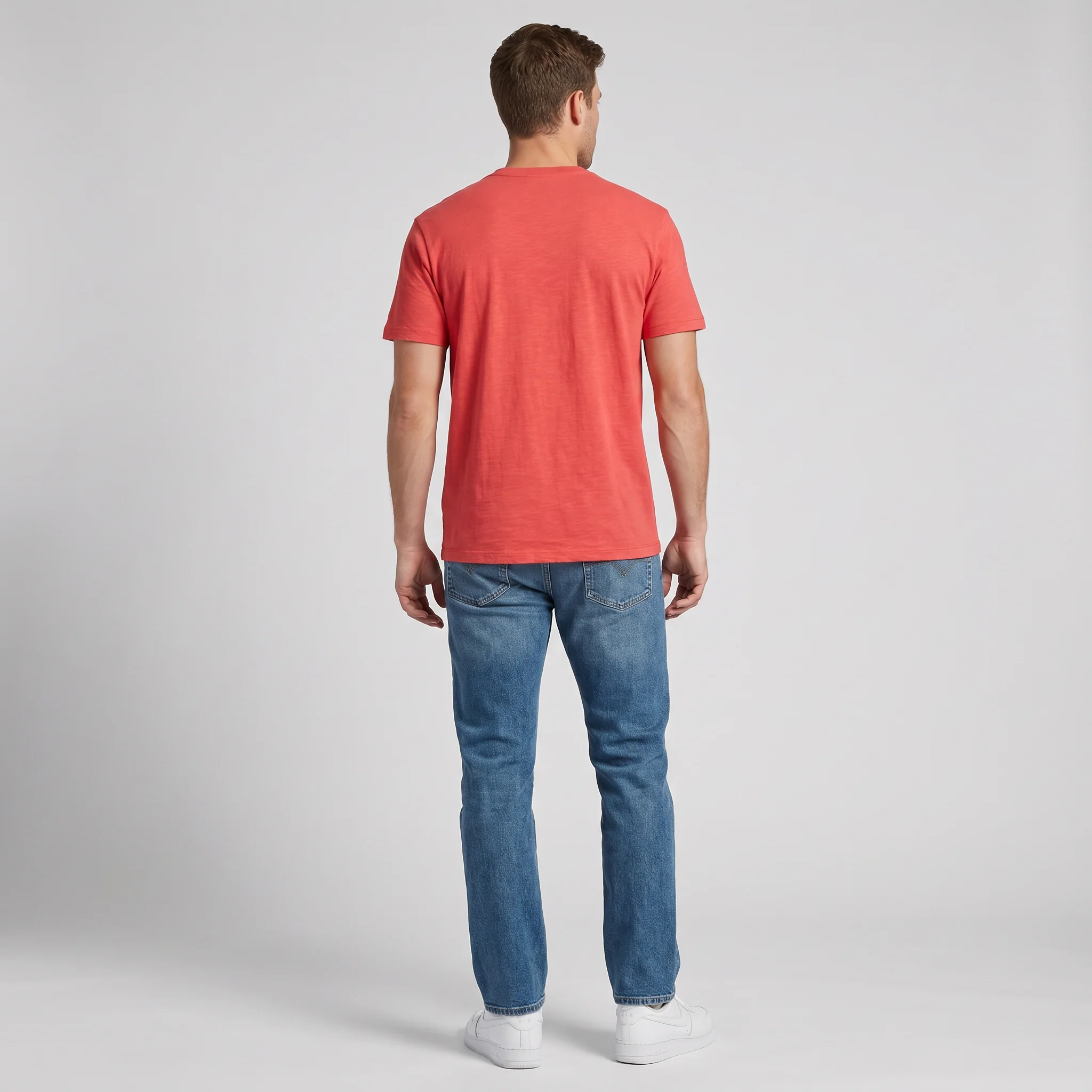 47 Red Slub T-Shirt - Image 4