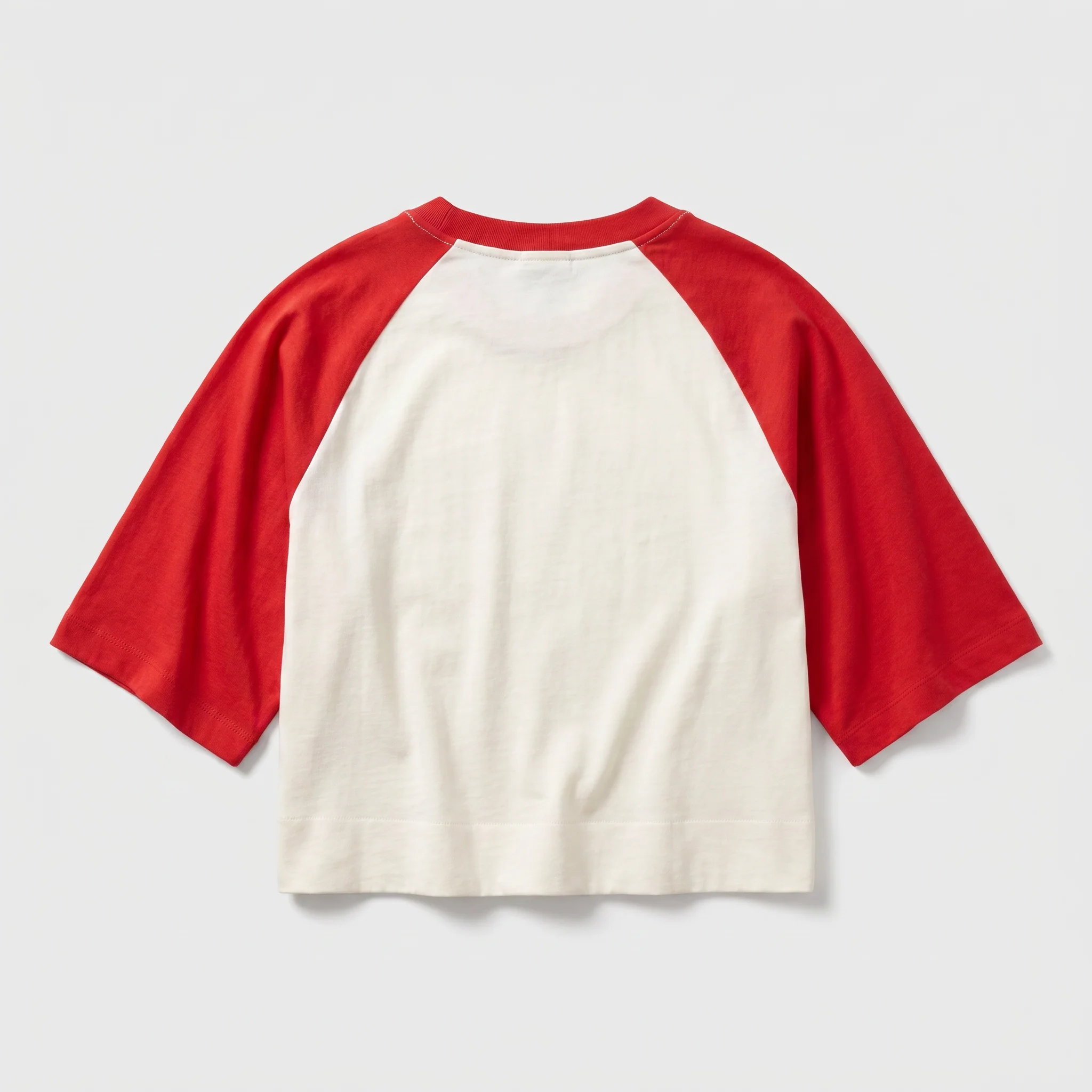 47 Womens Raglan Crop Tee - Image 3