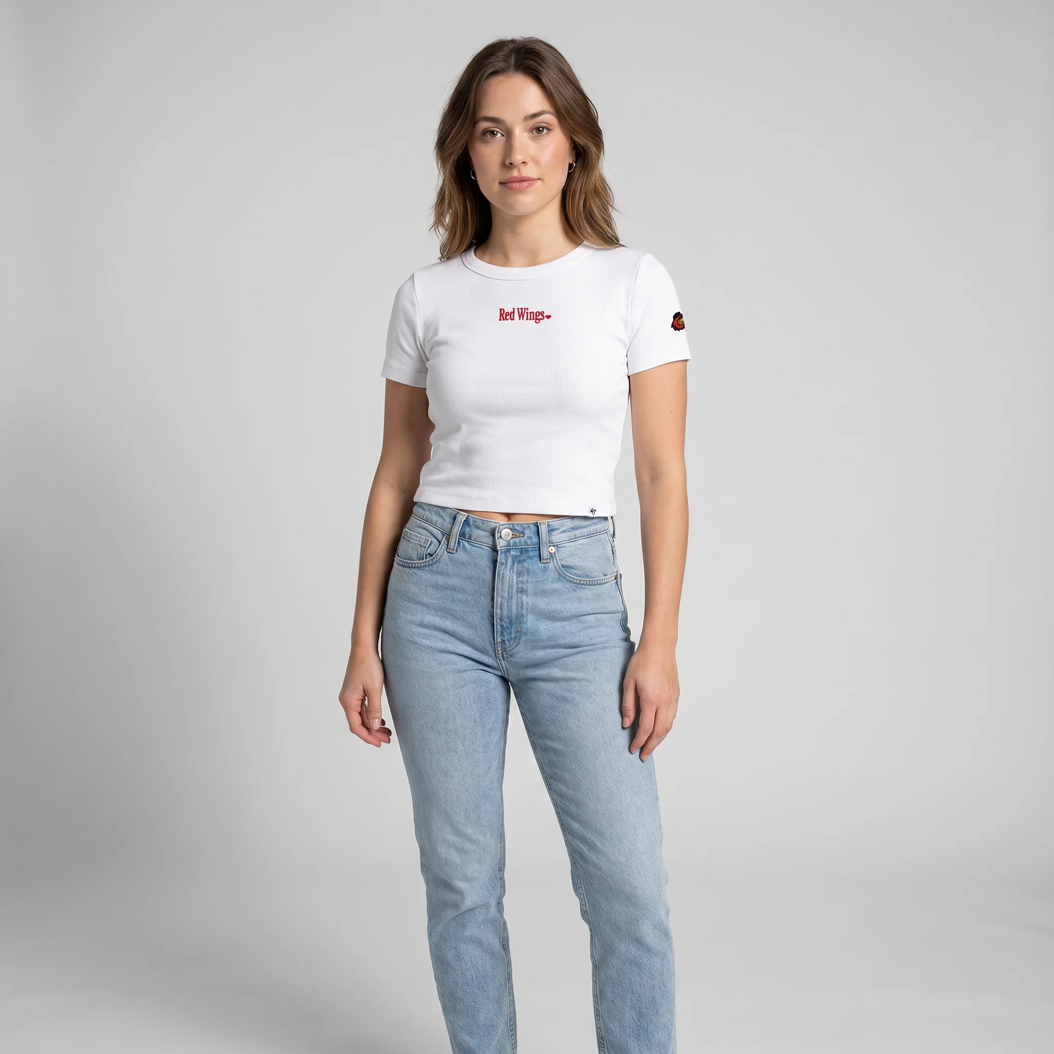 47 Womens Ribbed Crop Tee - Image 4