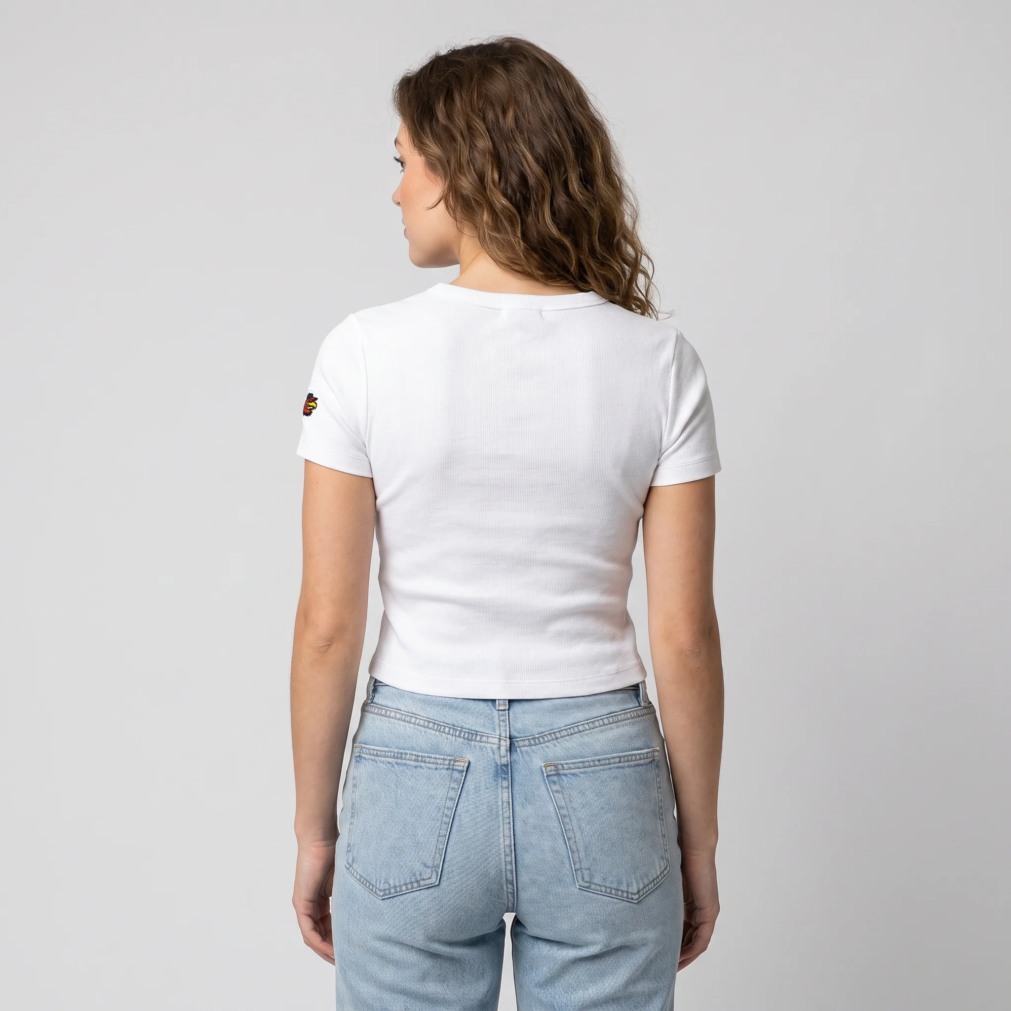 47 Womens Ribbed Crop Tee - Image 5