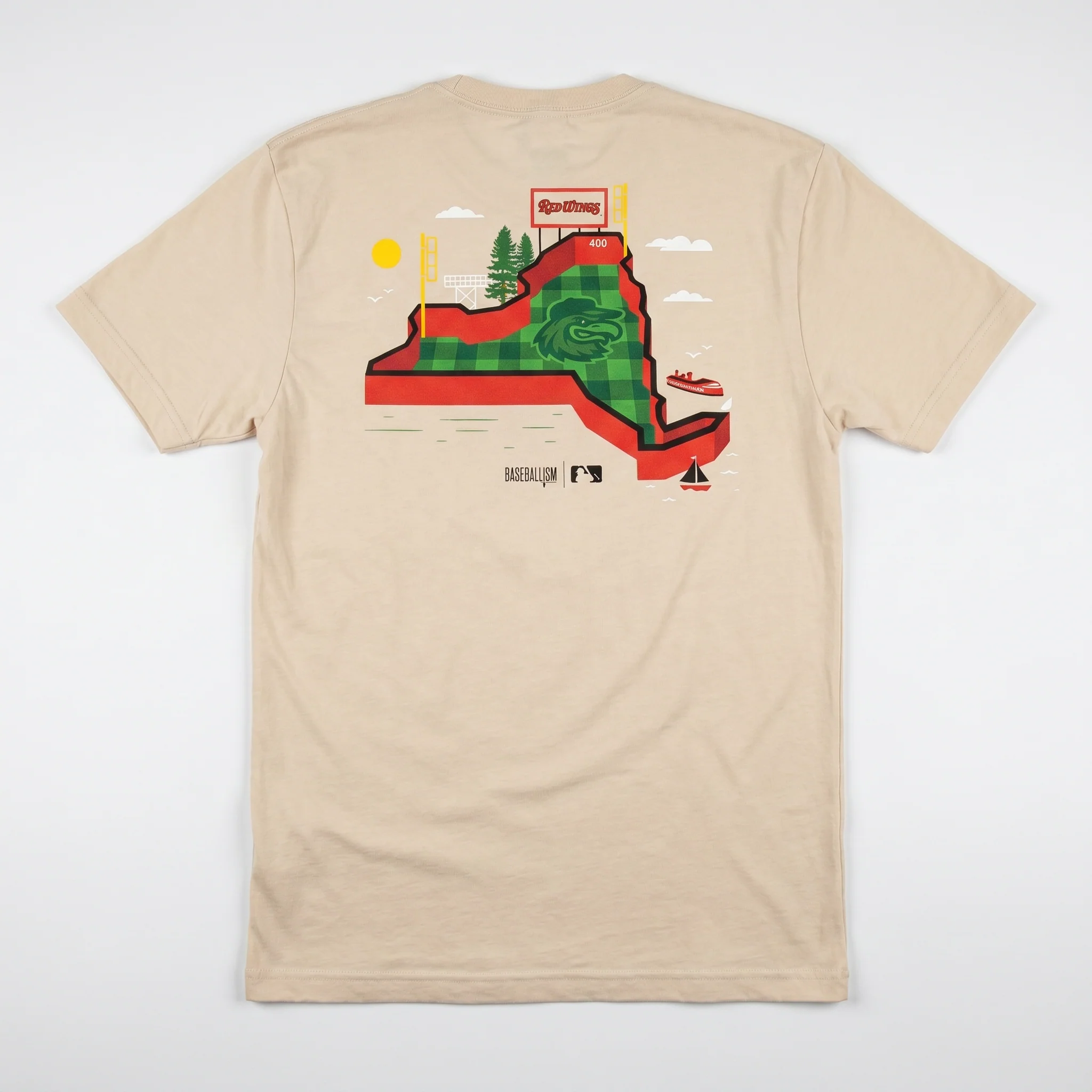 Baseballism Red Wings Stadium Tee - Image 4