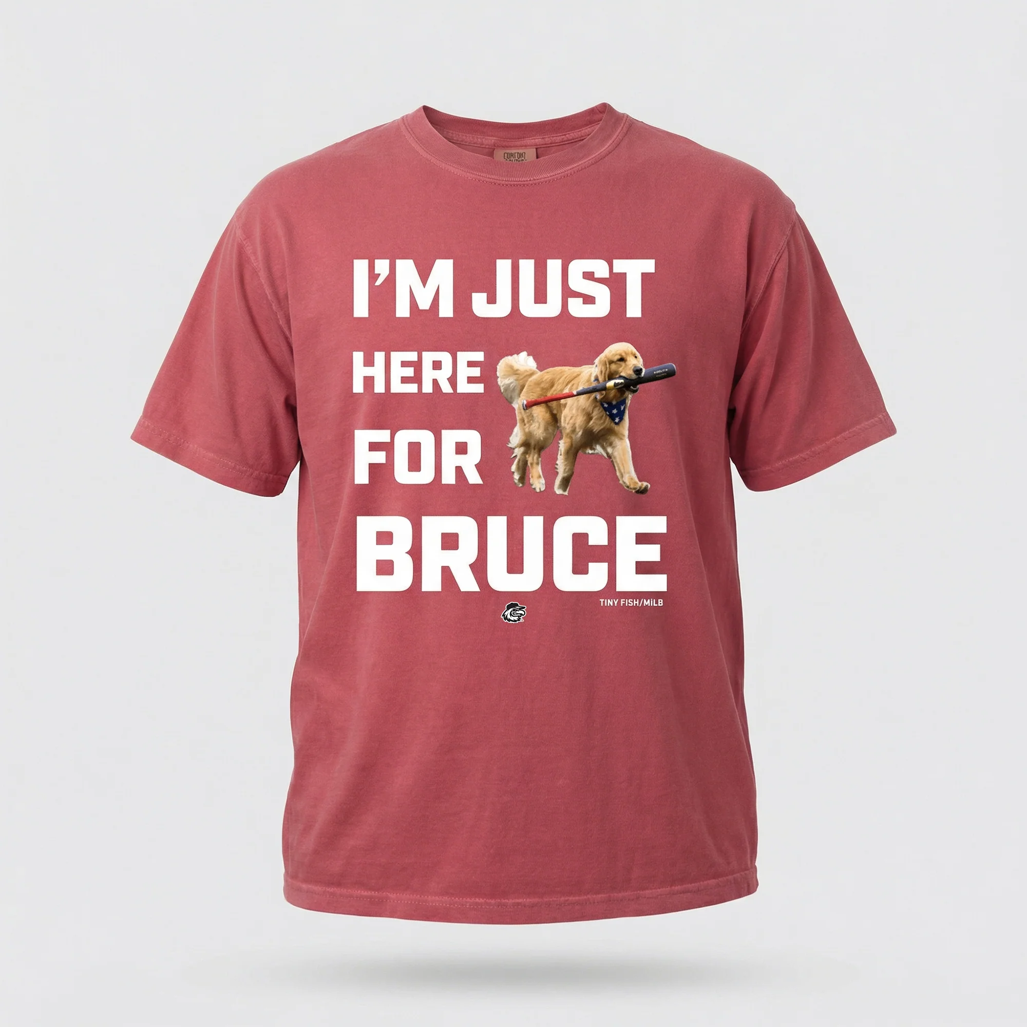 Bruce the Bat Dog YOUTH Im Just Here Tee