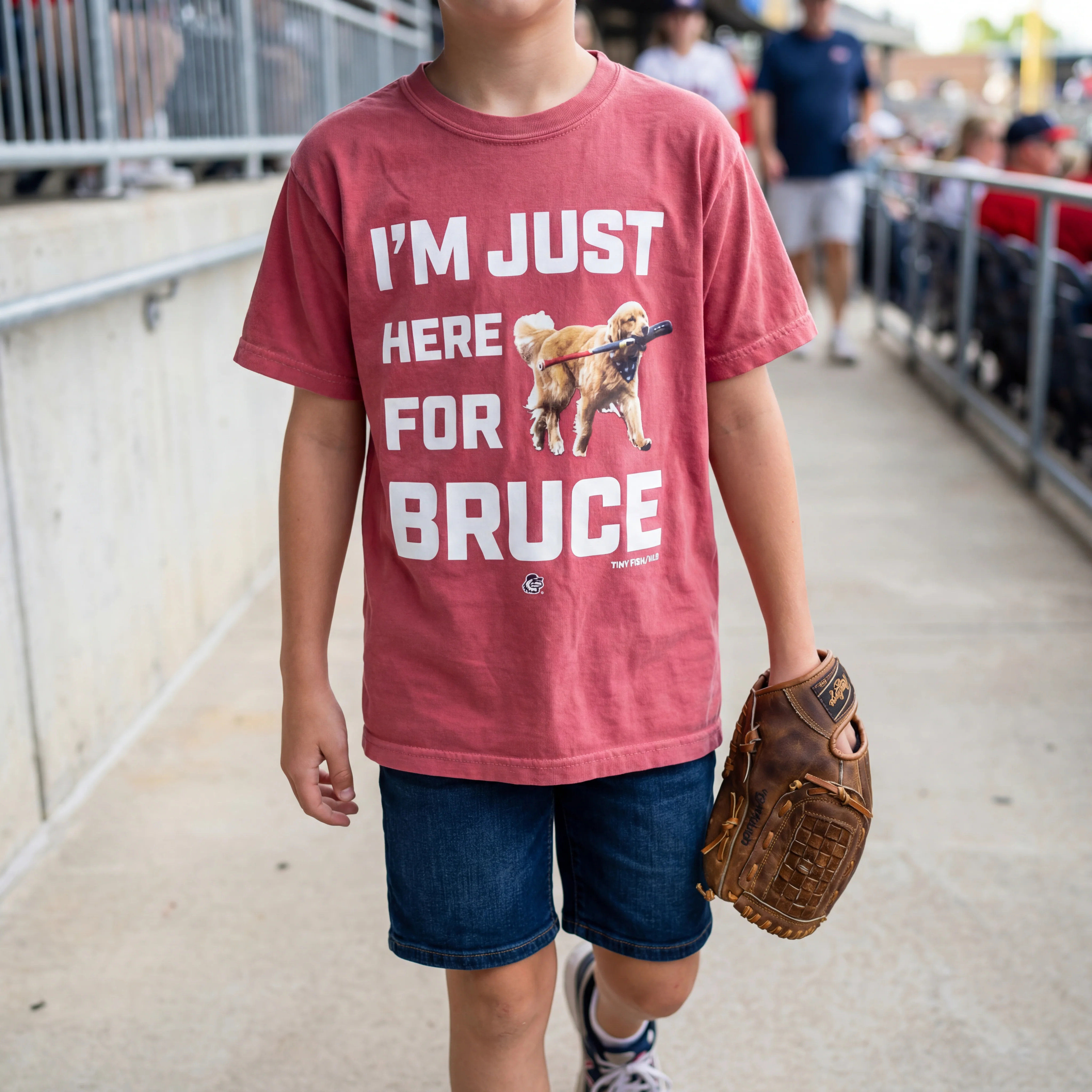 Bruce the Bat Dog YOUTH Im Just Here Tee - Image 3