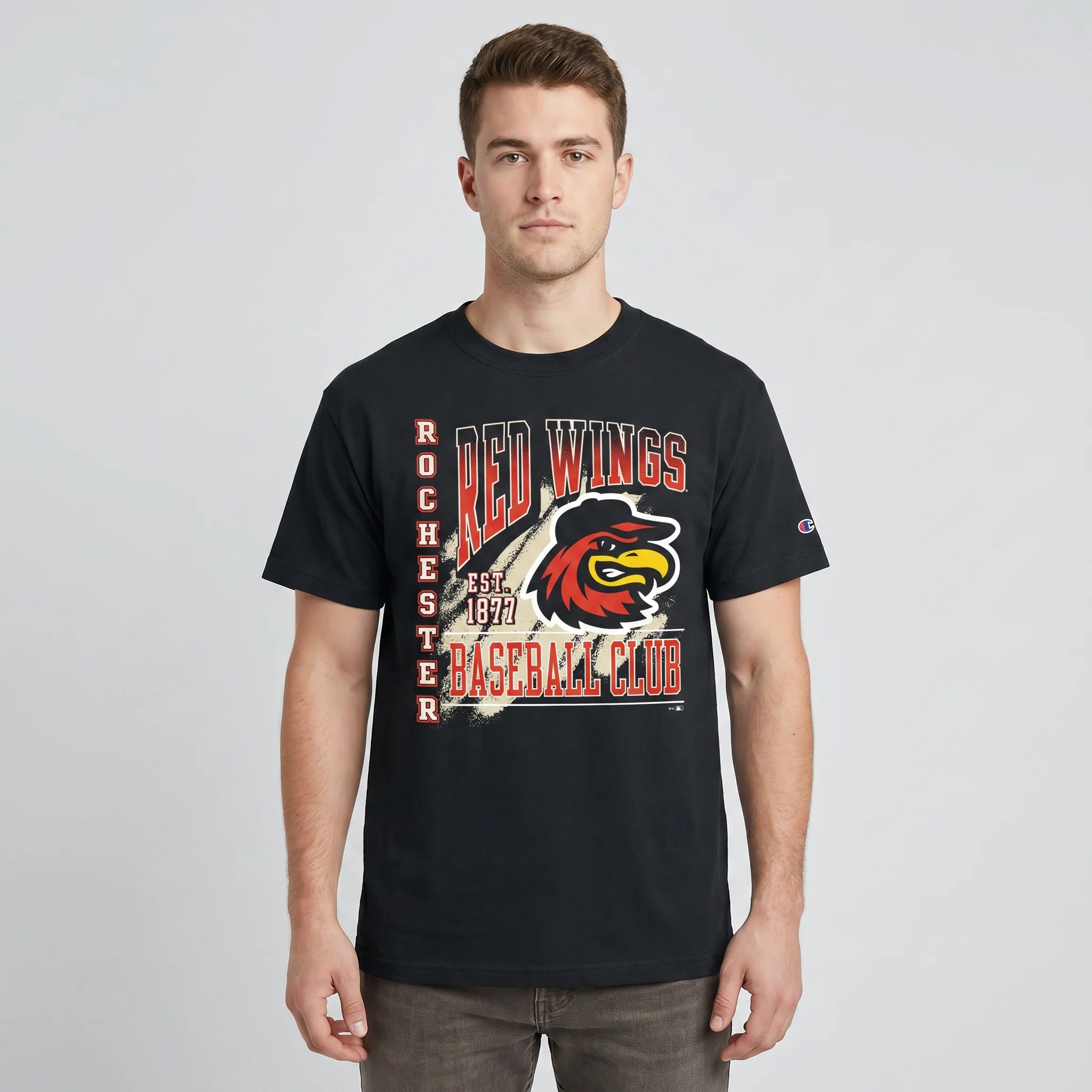 Champion Black Graphic Tee - Image 3