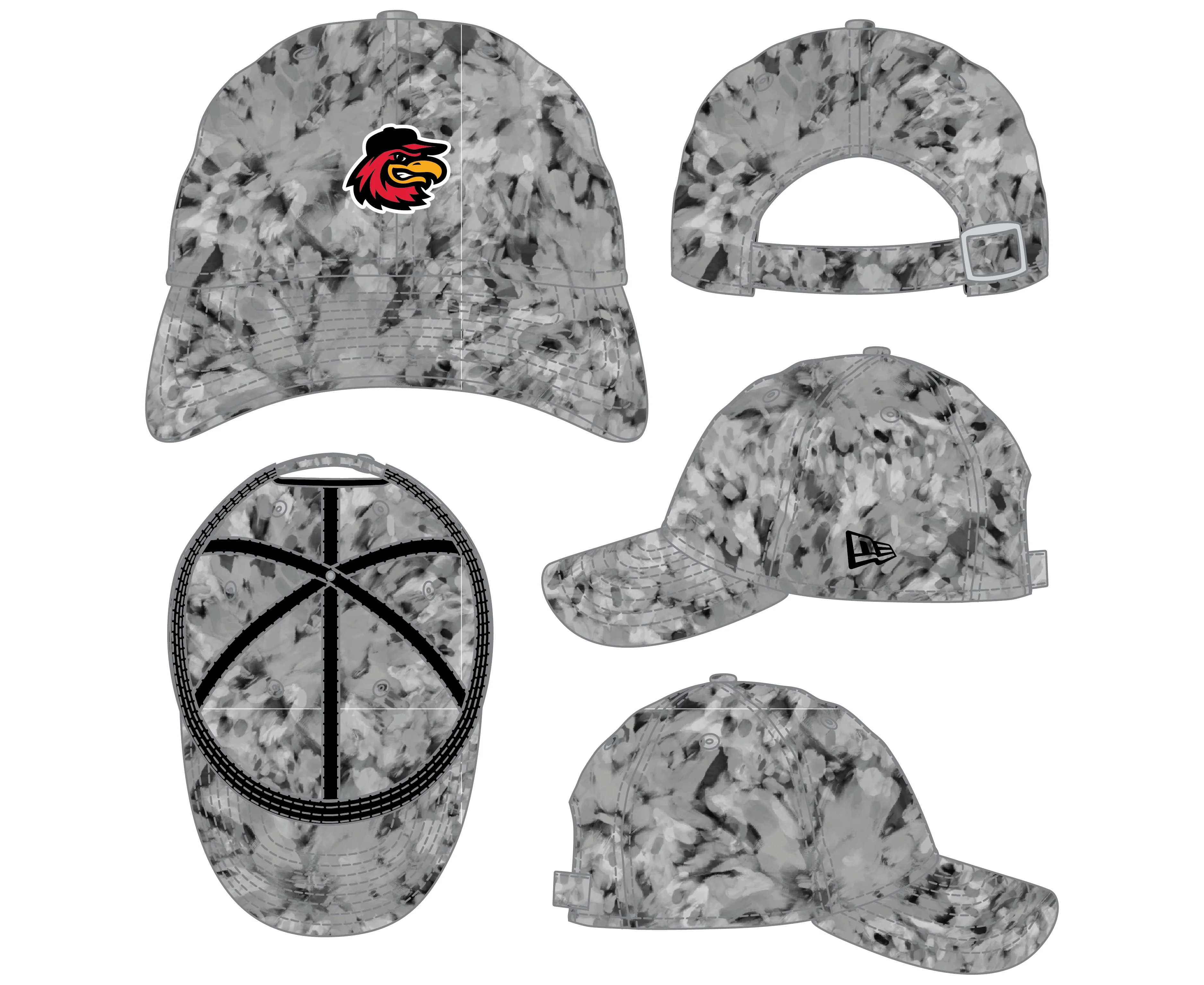 New Era 9TWENTY Womens Black Floral Cap