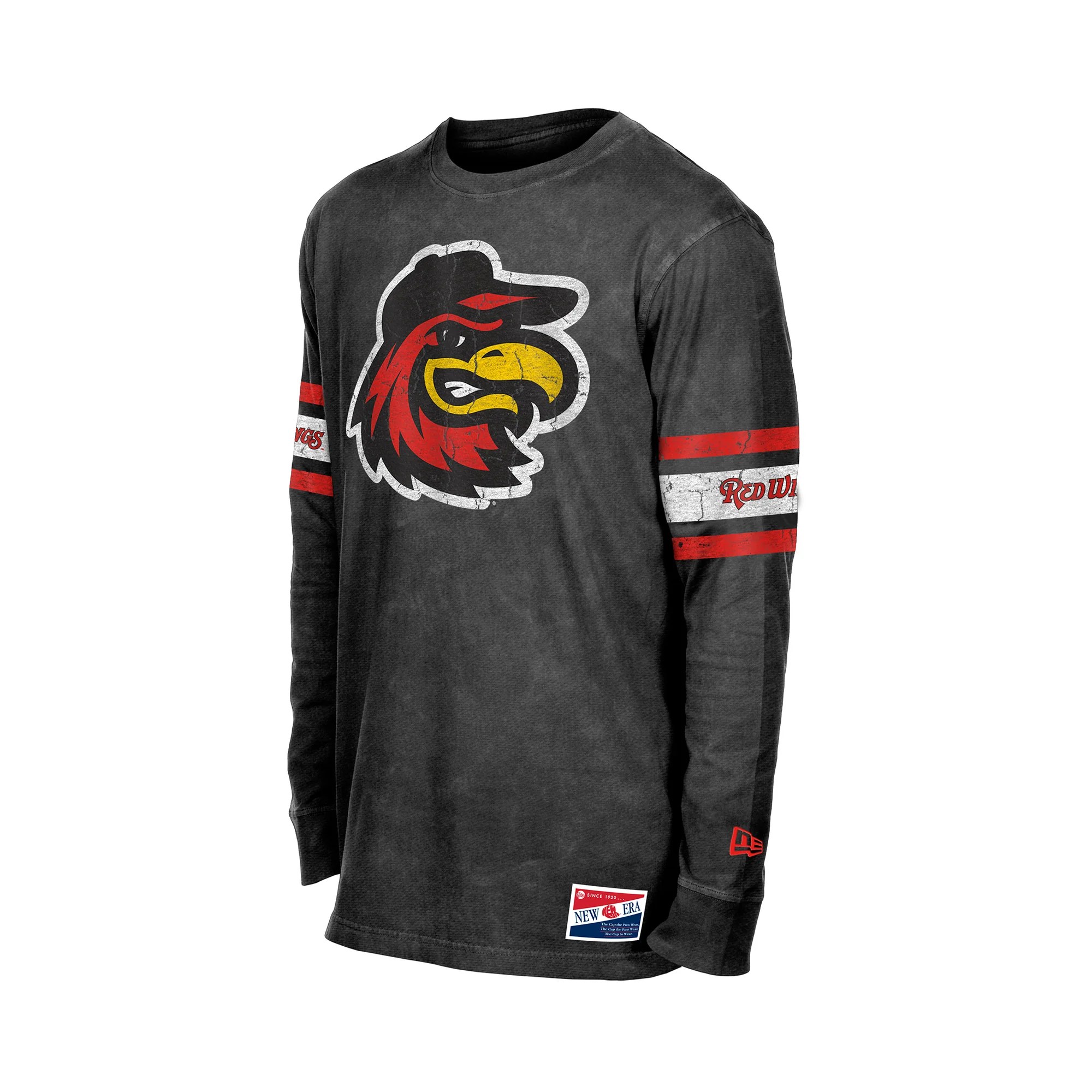 New Era Distressed Long Sleeve Tee