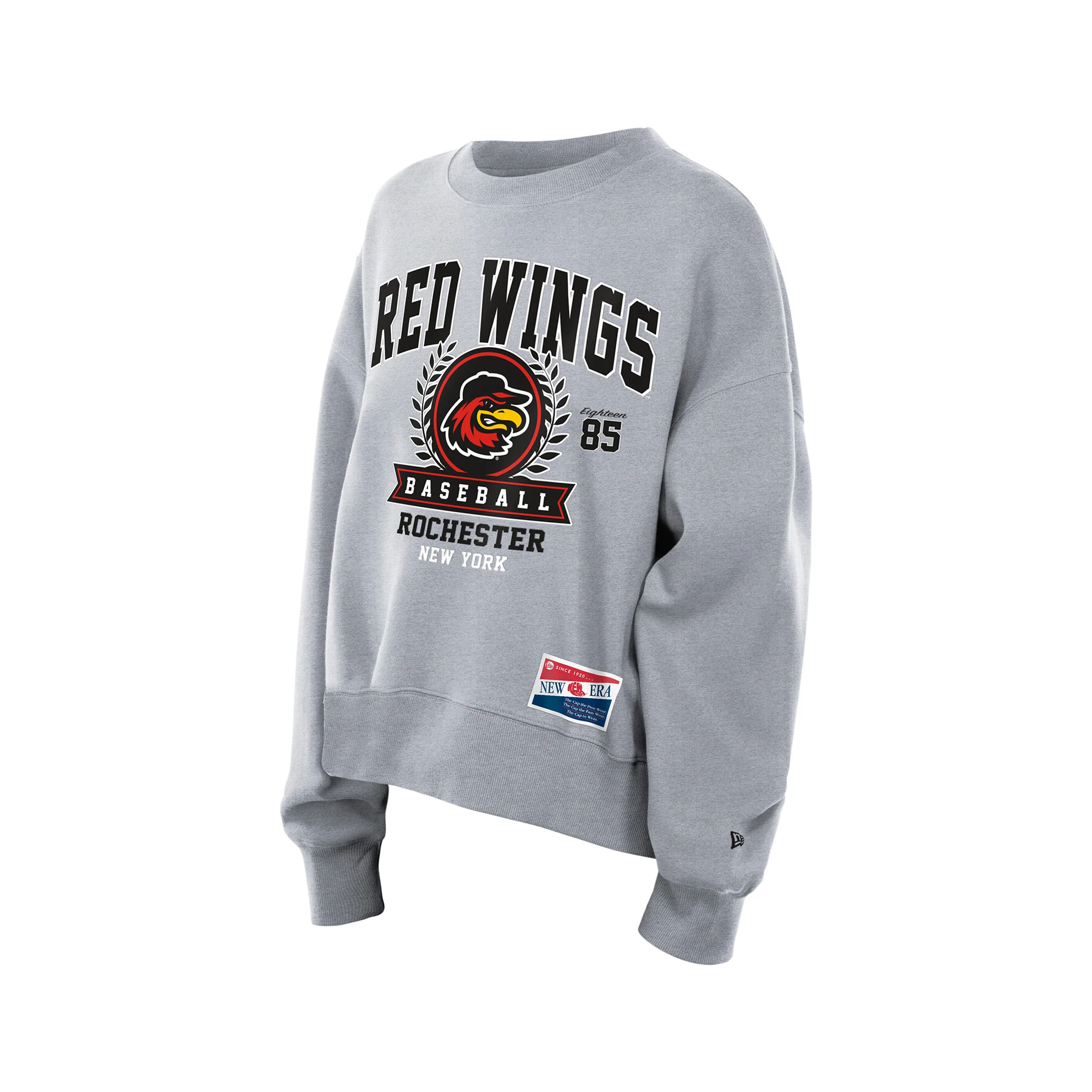 New Era Womens Gray Crewneck