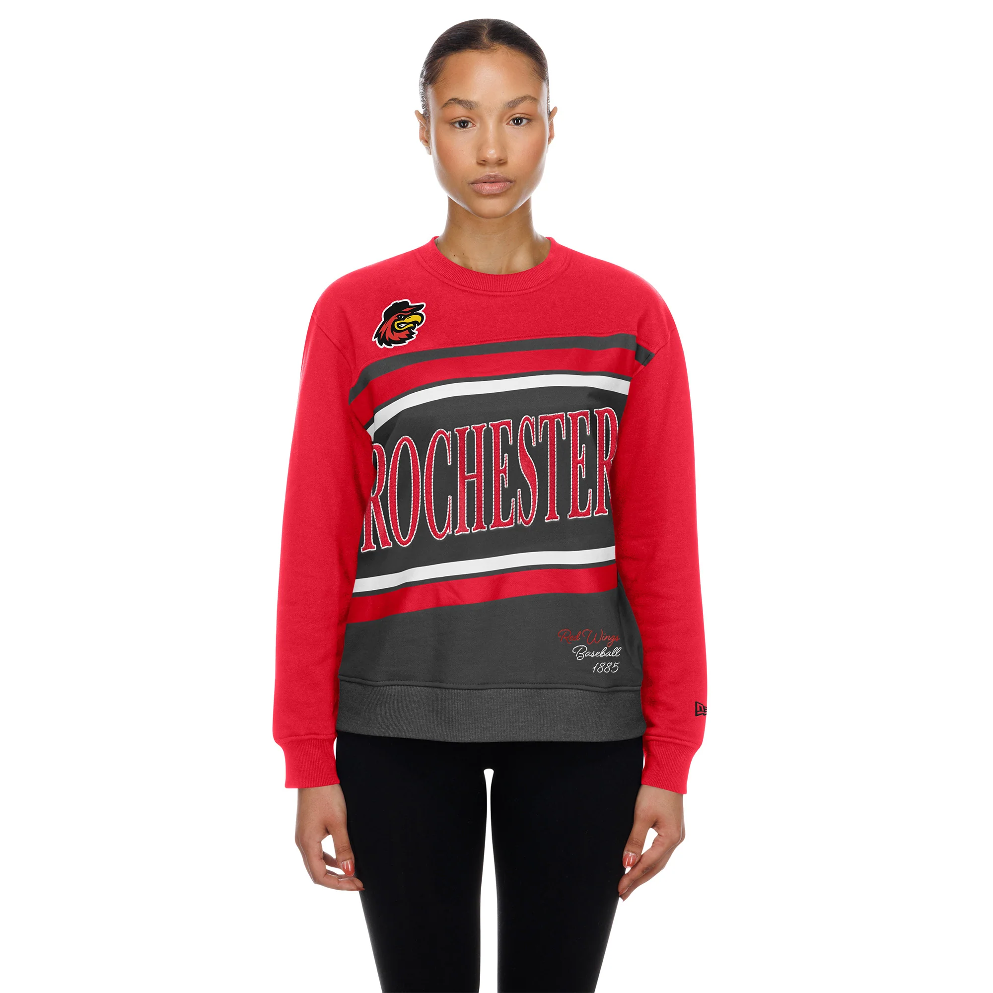 New Era Womens Red Crewneck - Image 2