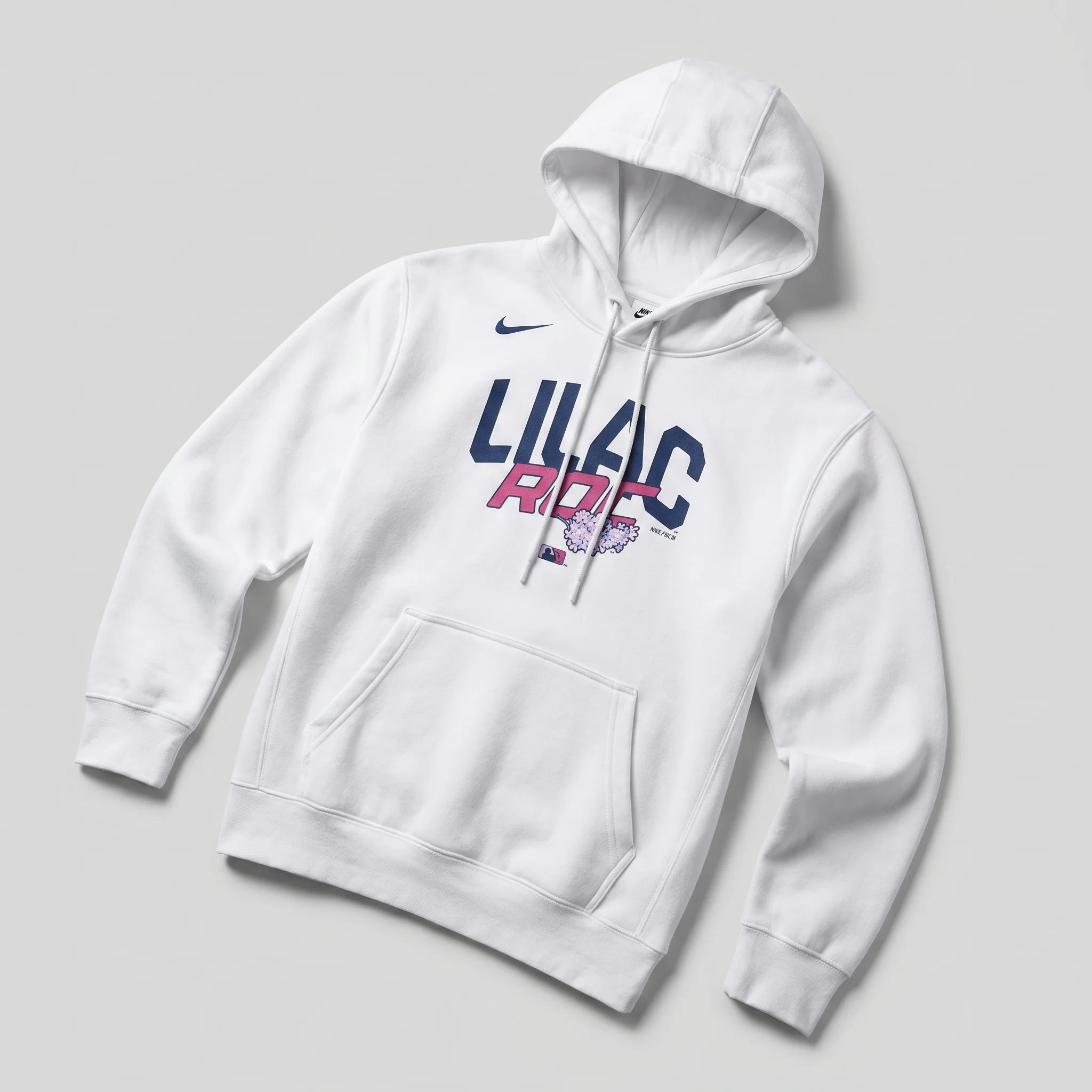 Nike Lilac White Fleece Hoodie