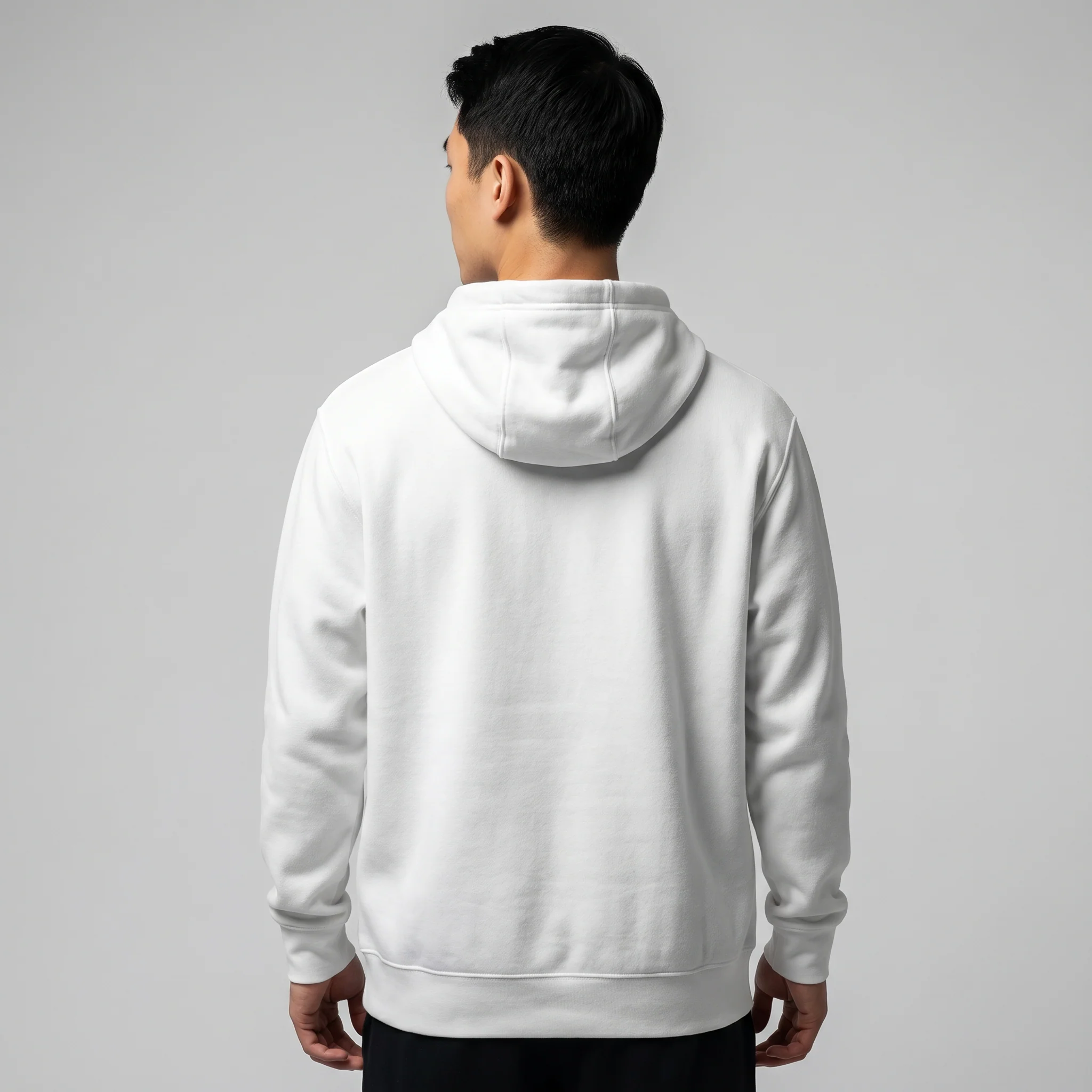 Nike Lilac White Fleece Hoodie - Image 4