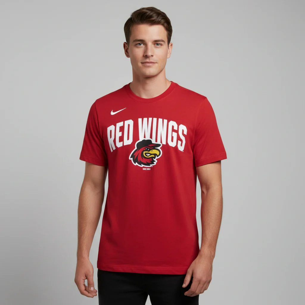 Nike Red Cotton Tee - Image 2