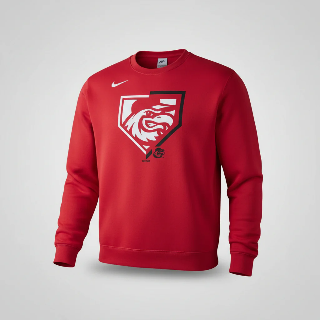 Nike Red Graphic Crew