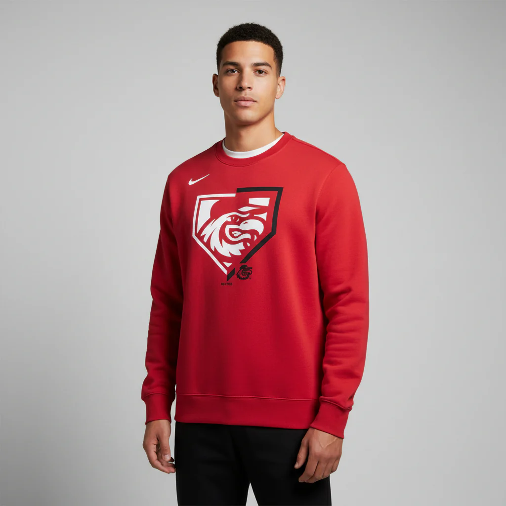Nike Red Graphic Crew - Image 2