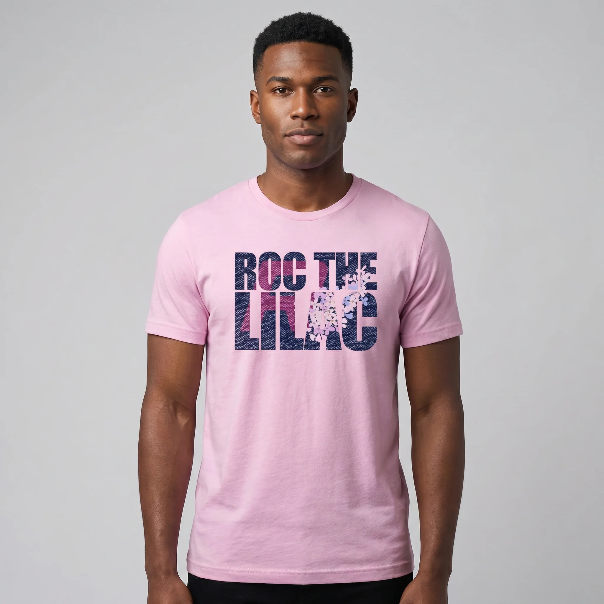 ROC the Lilac Pink Graphic Tee - Image 3
