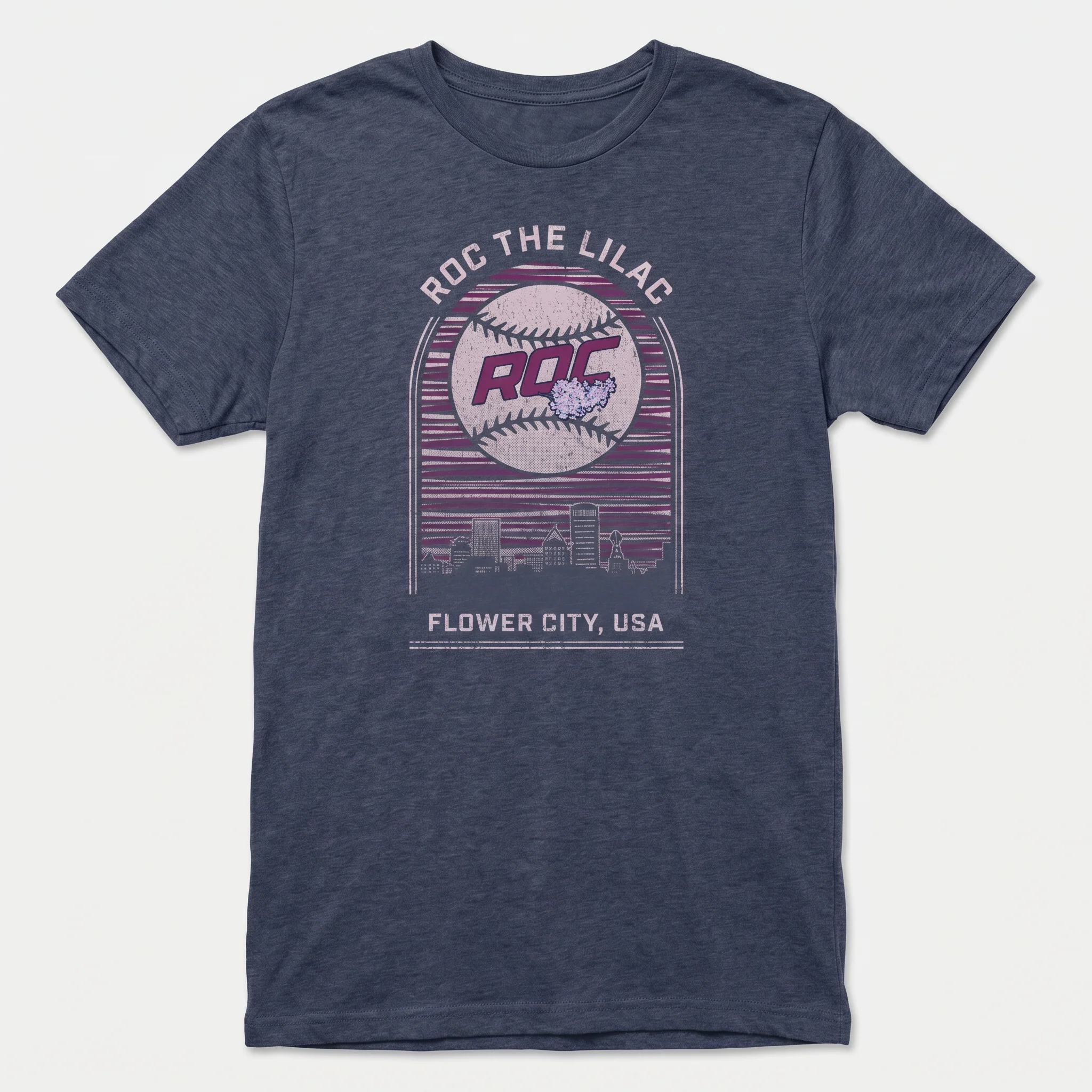 ROC the Lilac Skyline Tee