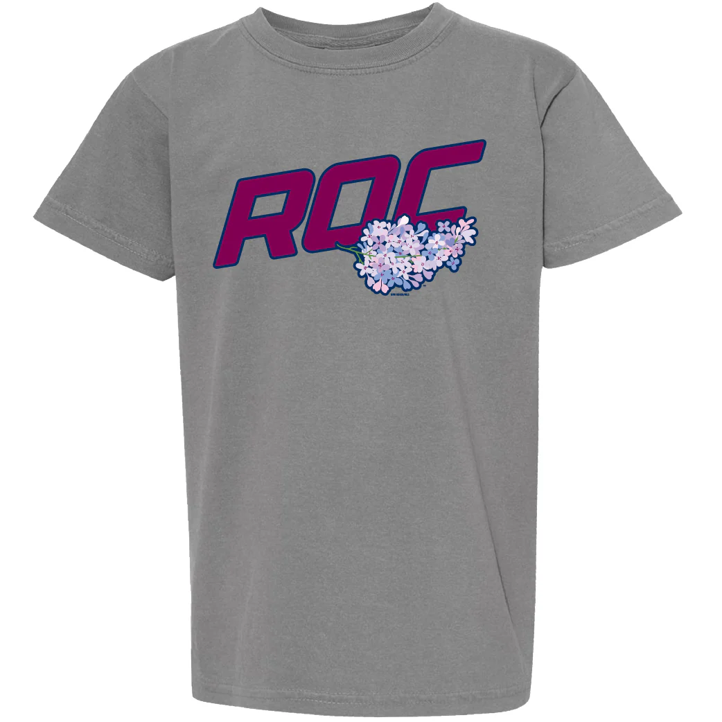 ROC the Lilac Youth Gray Tee