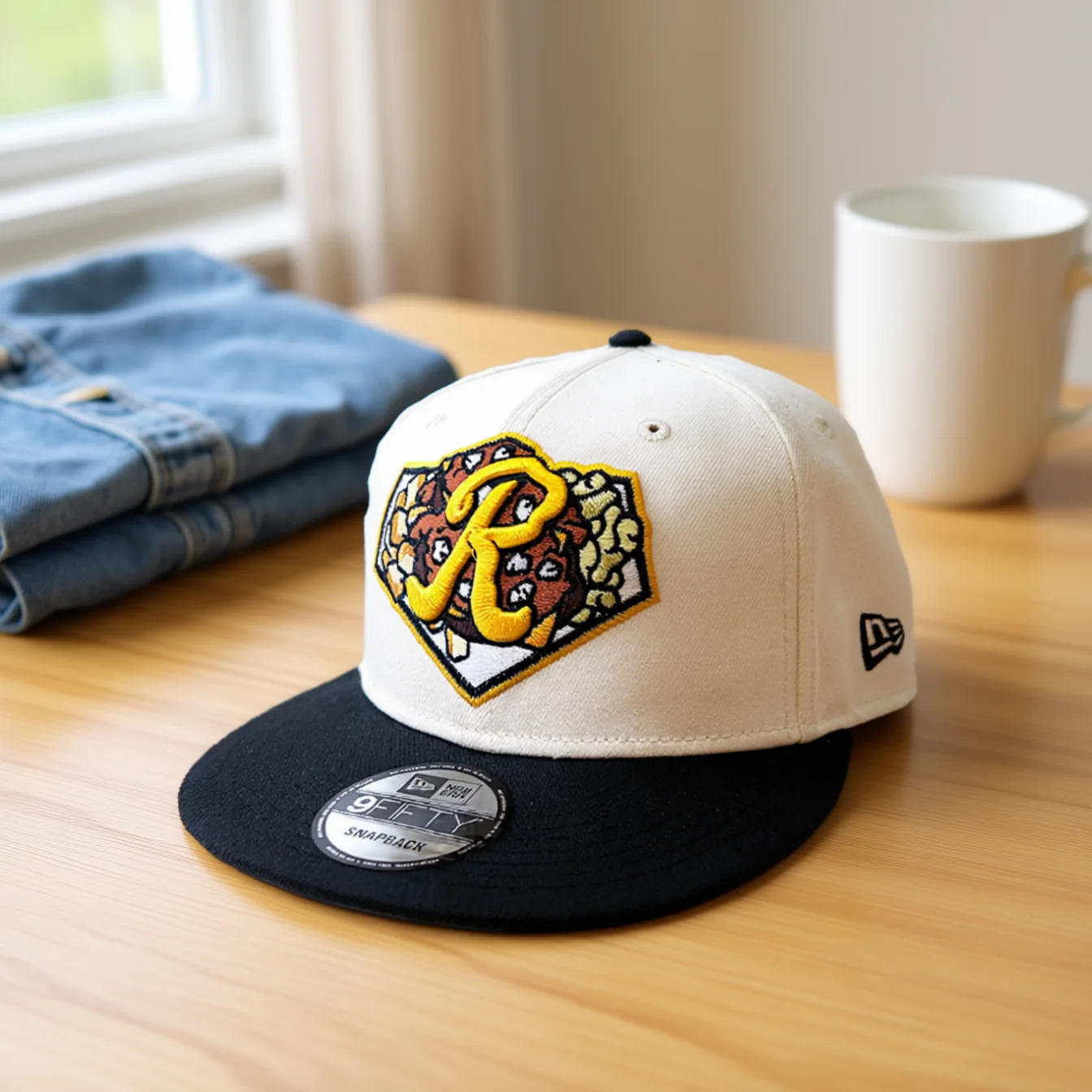 New Era Rochester Plates Cream Snapback - Image 2