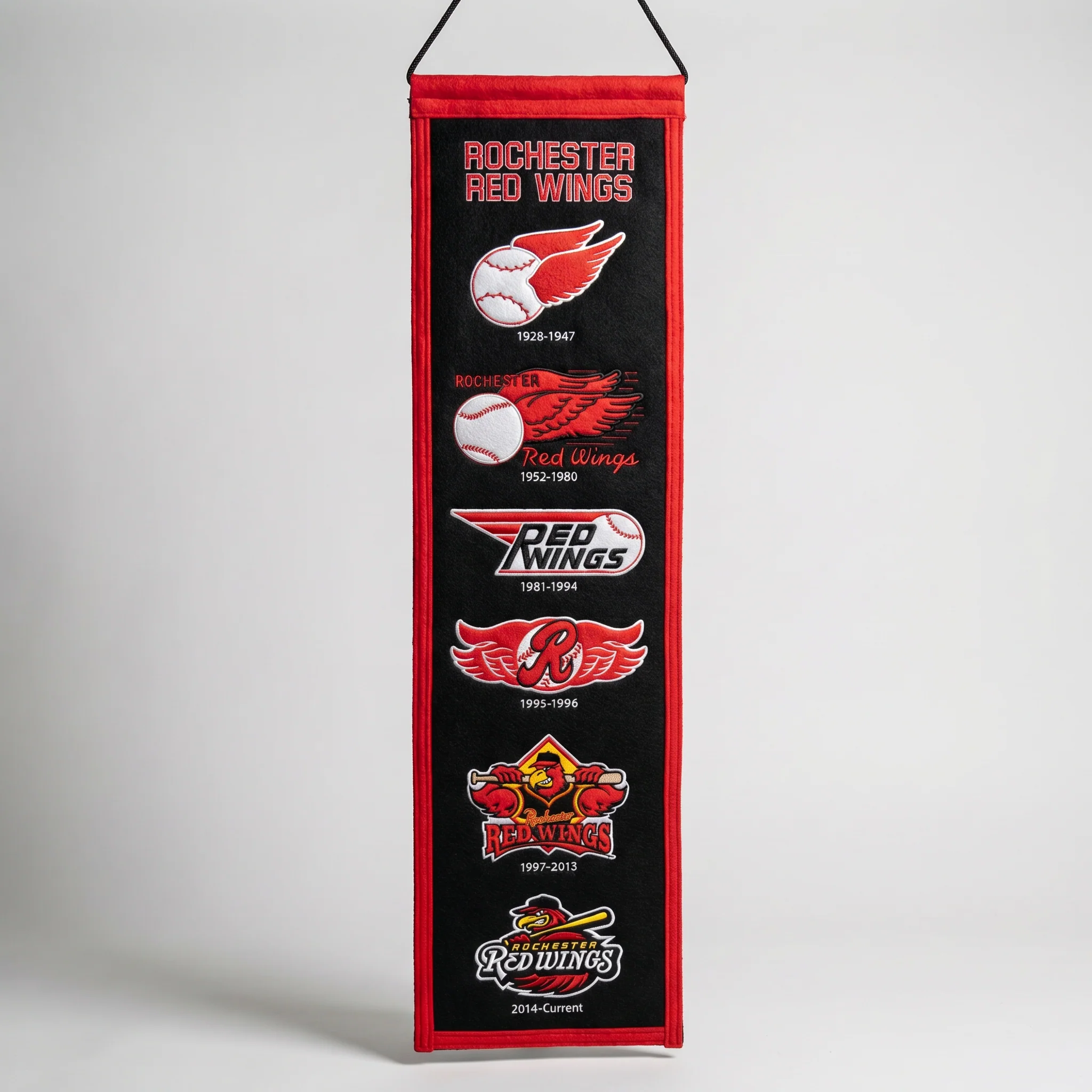 Rochester Red Wings Historic Wool Banner