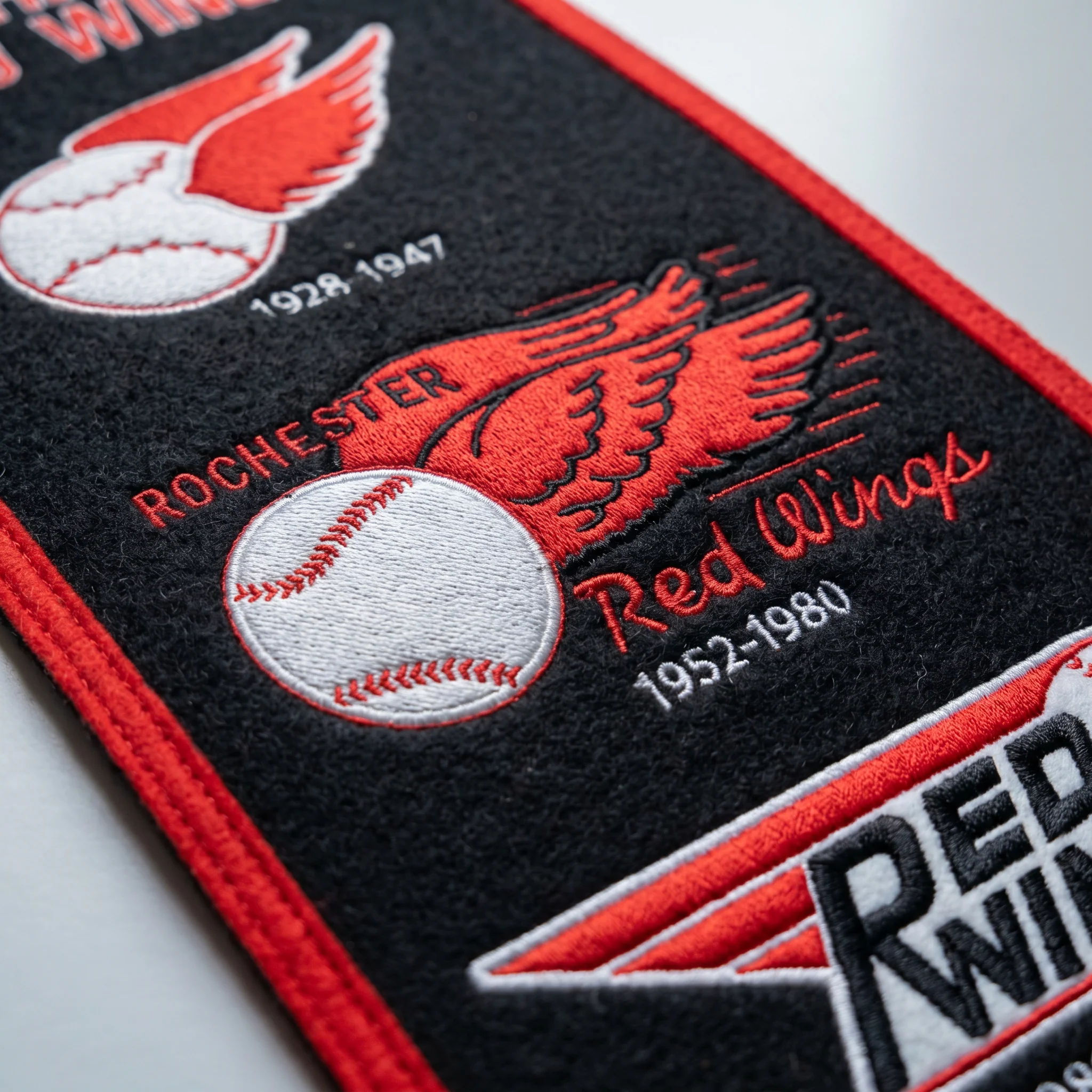 Rochester Red Wings Historic Wool Banner - Image 2