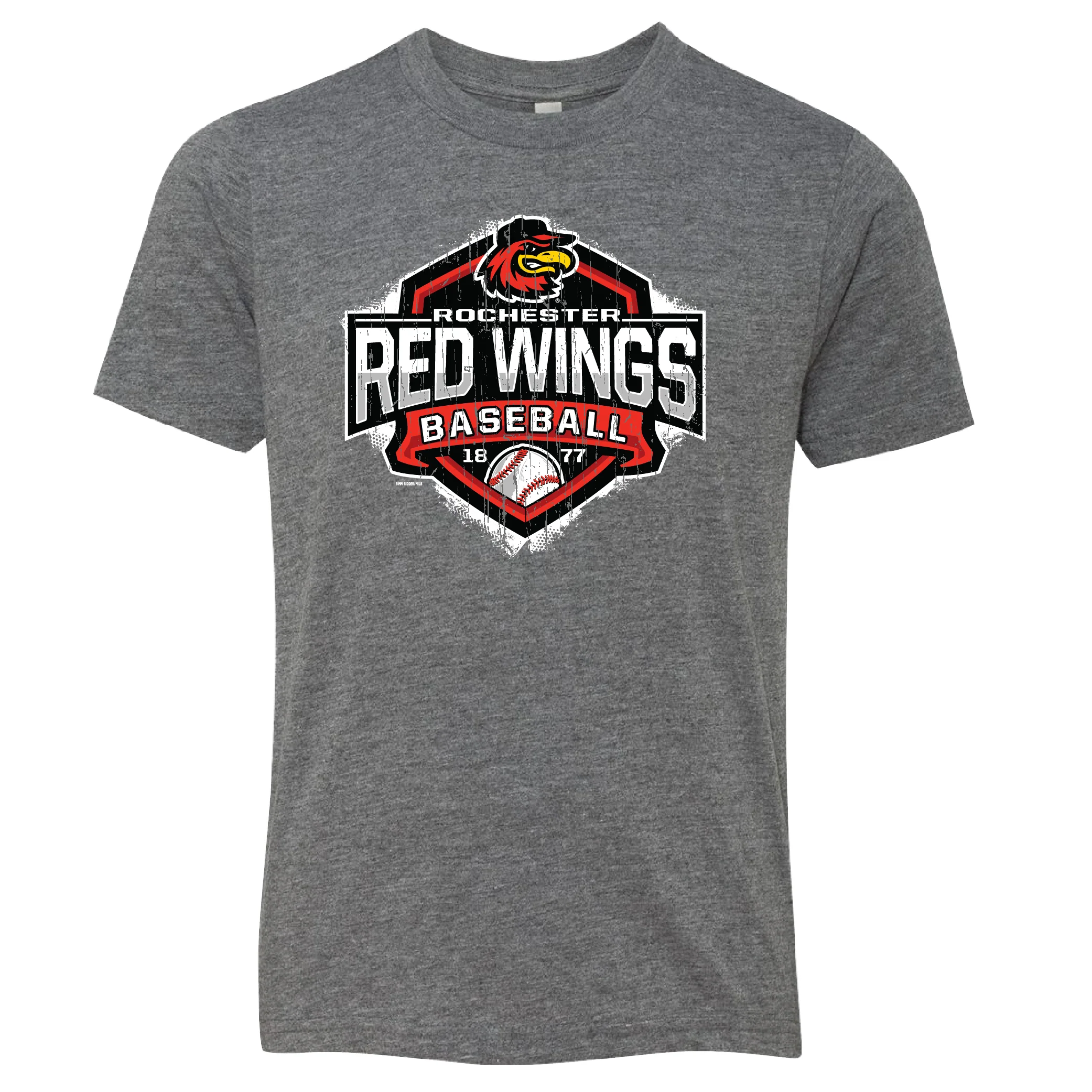 Rochester Red Wings Youth Heather Gray T-Shirt