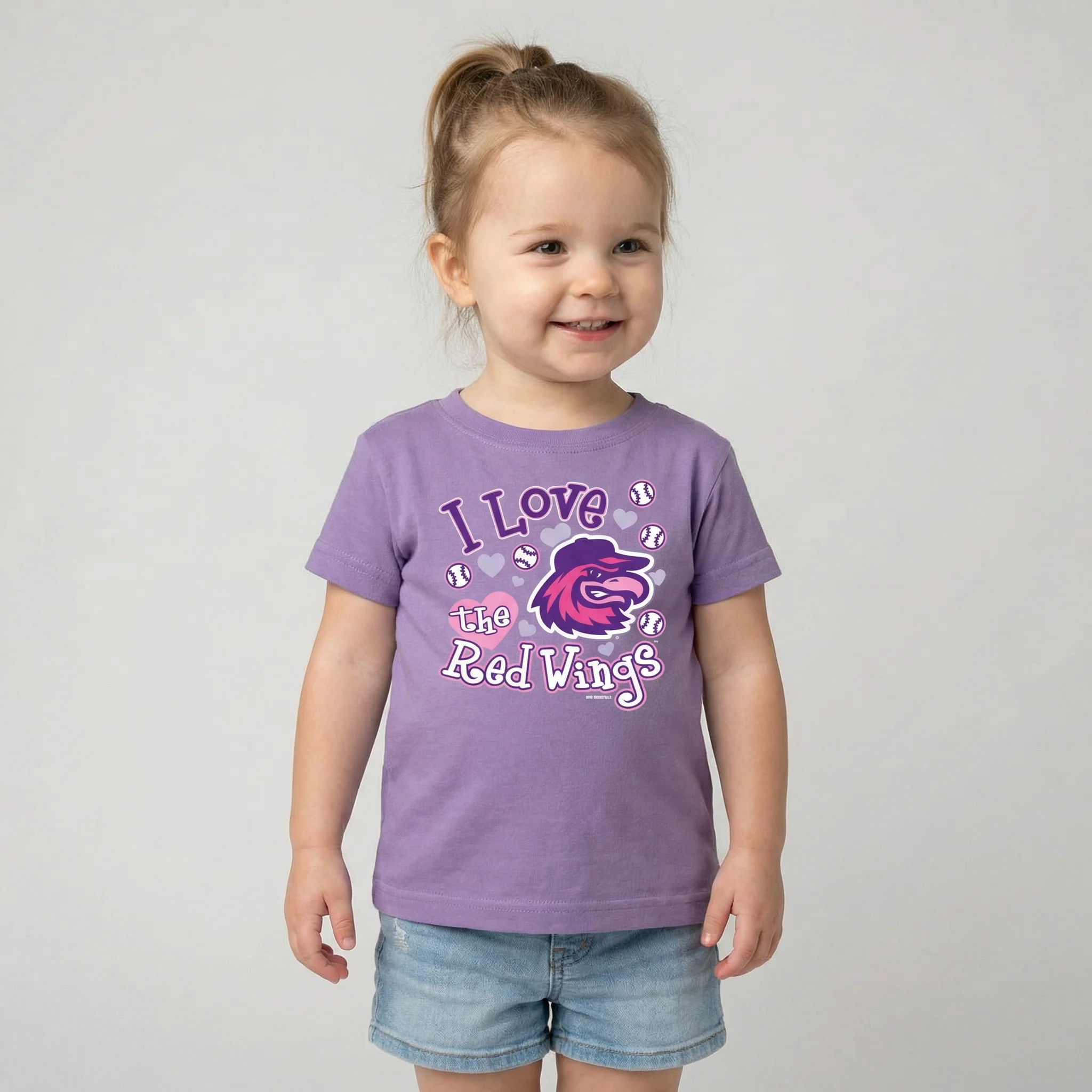 Toddler Purple Red Wings Tee - Image 2